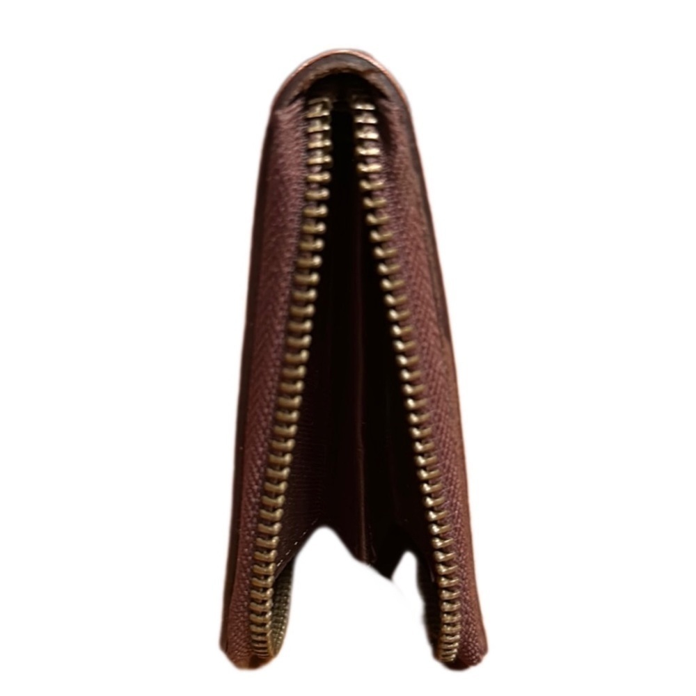 HANDCRAFTED Premium Genuine Embossed Leather Wallet Brown $149 Retail - Picture 4 of 12